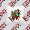 Coussin ours brun