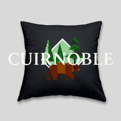 Coussin ours brun