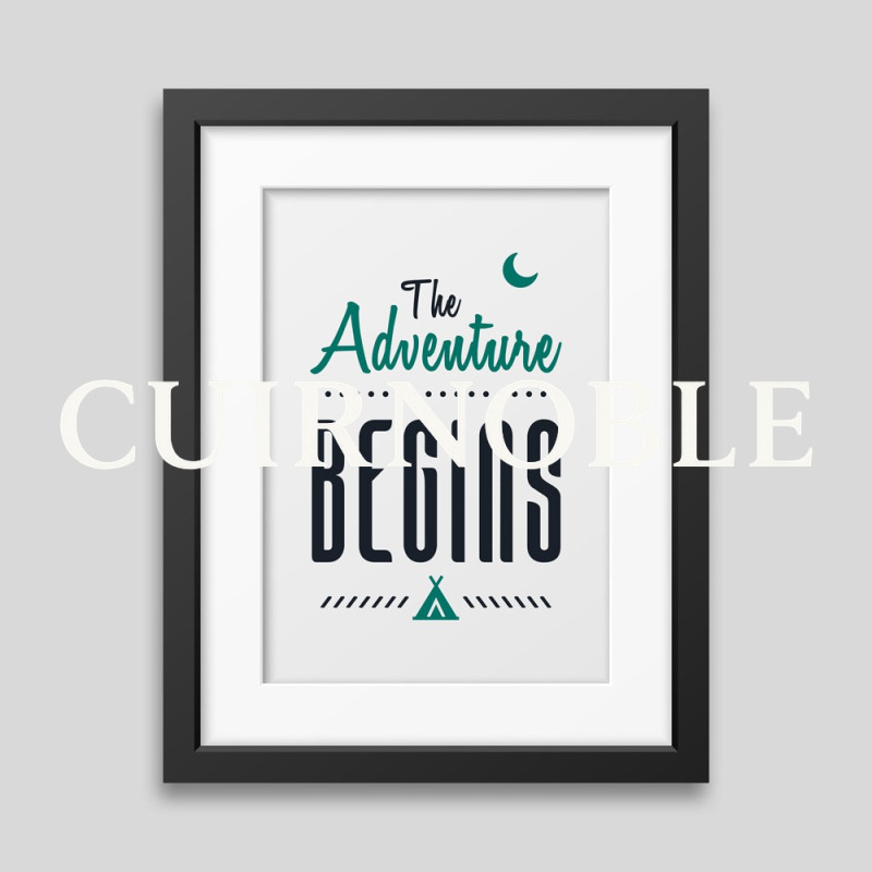 Affiche encadrée The adventure begins